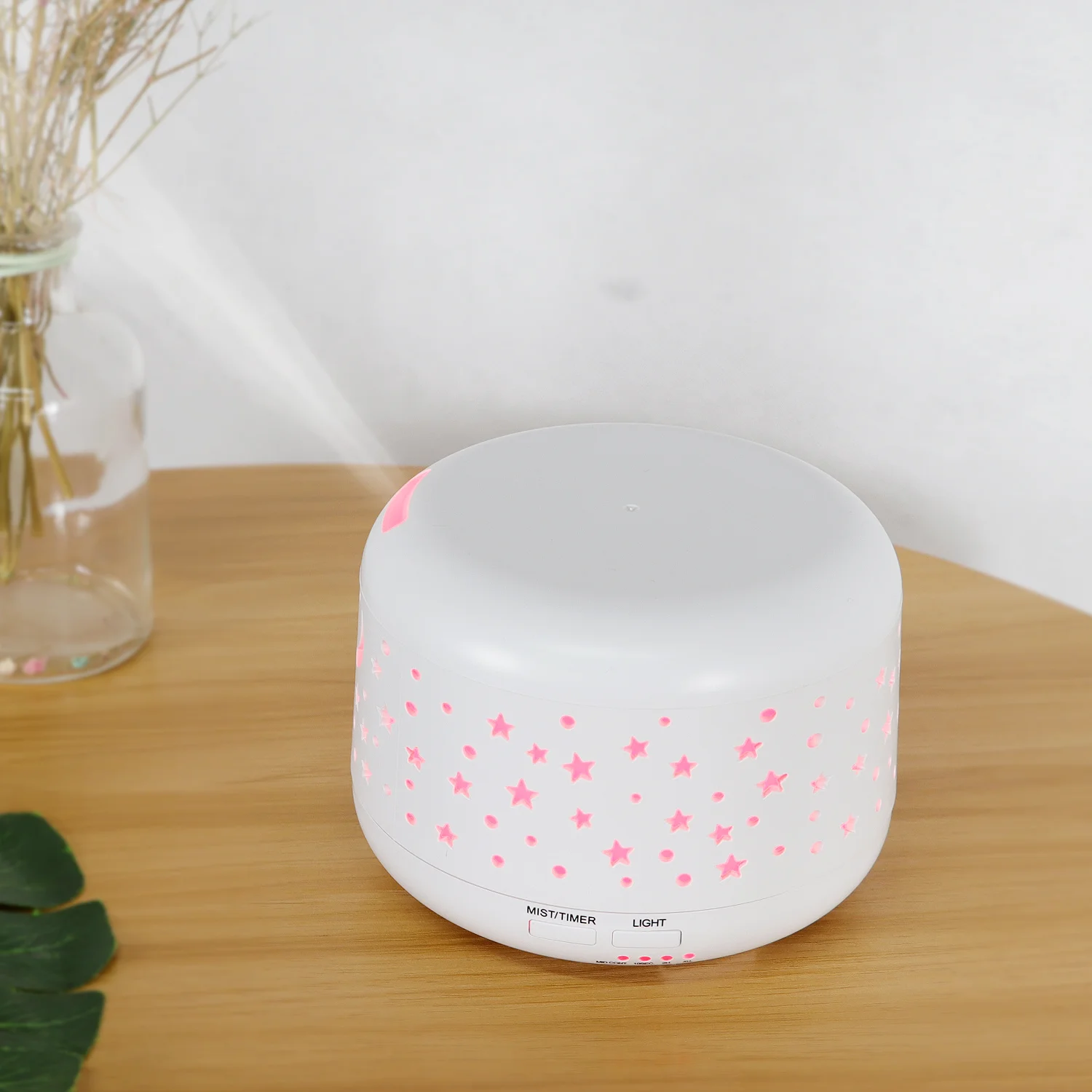 Customizable 300ML Aroma Diffuser  Air Humidifier Household Commercial use Essential Oil Desktop LED Light