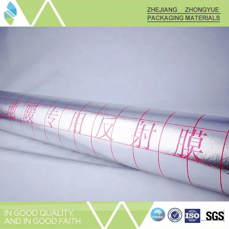 Floor Heating Insulation Mirror Reflective Film Metallized Polyester Film