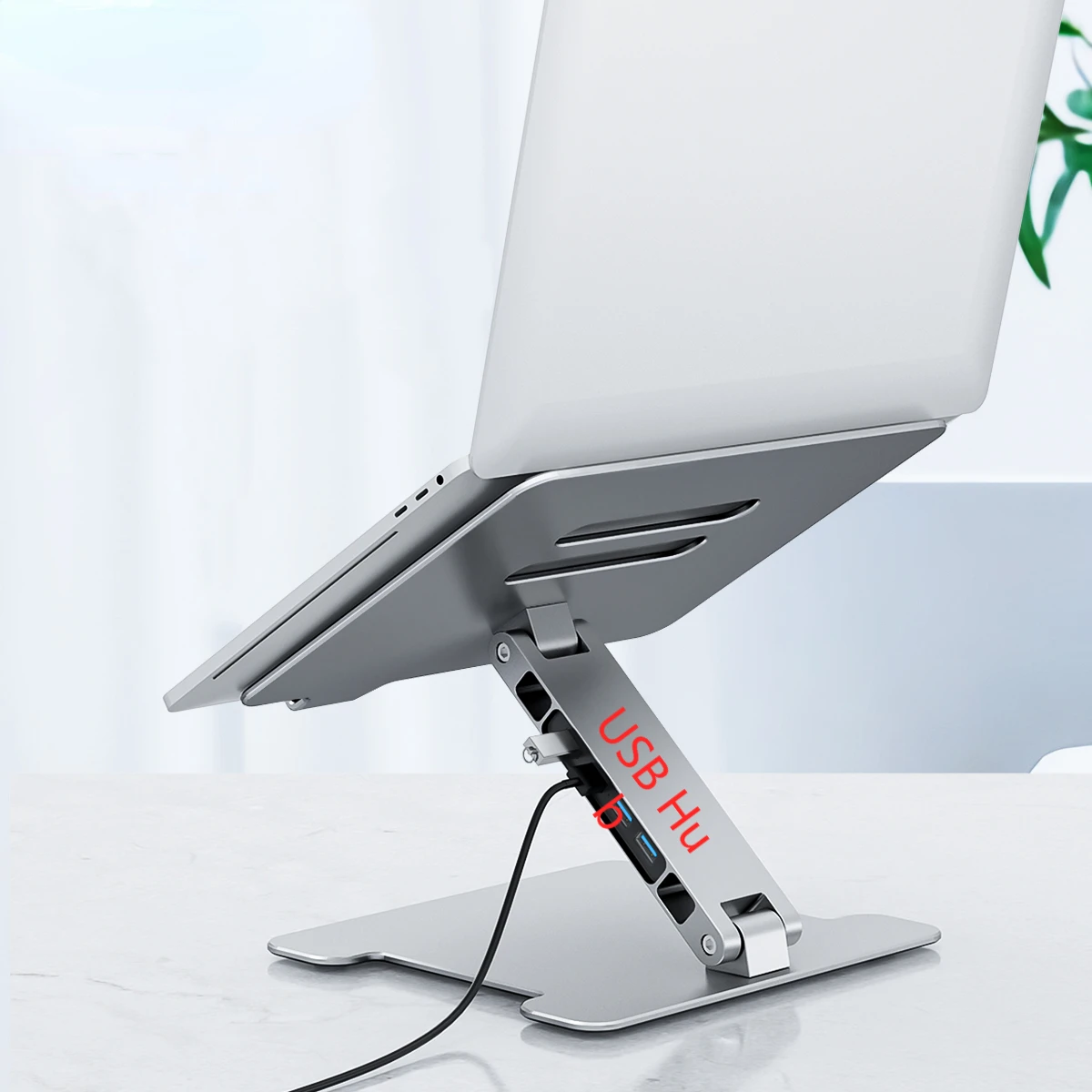 Подставка для ноутбука с USB-концентратором SD-портами алюминиевая складная подставка охлаждения MacBook