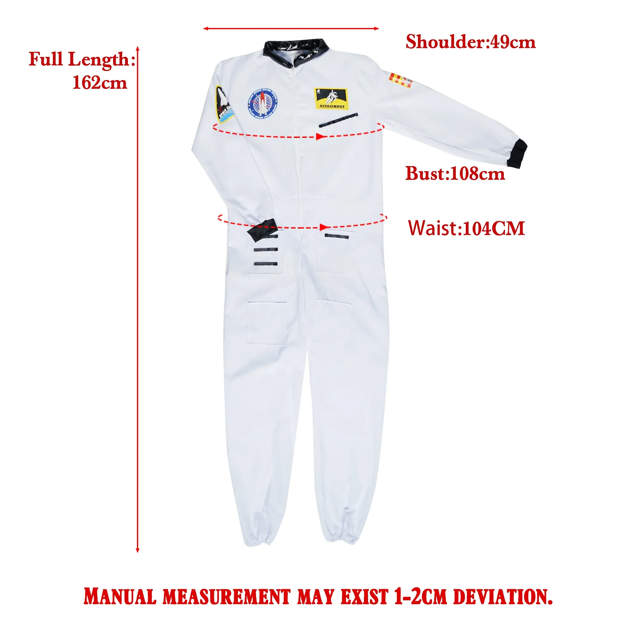 RTS halloween costume for adult orange spaceman suit white astronaut costume