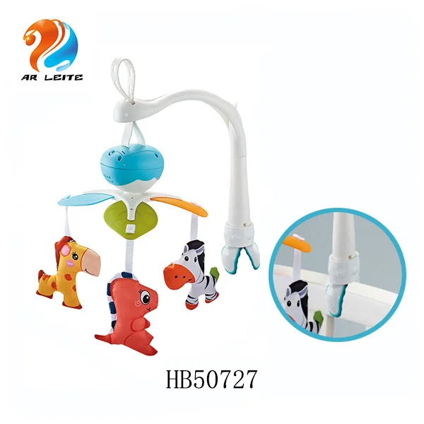 New design cheap baby bedside bell infant musical mobile crib hanging plush