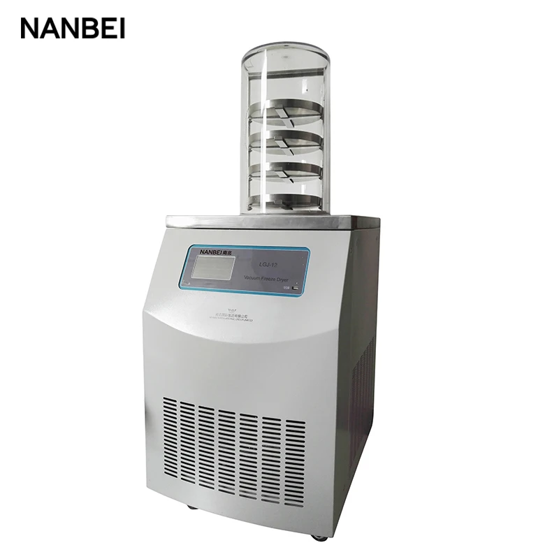 Pre-freezing lyophilizer oil free vacuum pump industrial fruit food drying machine freeze dryer