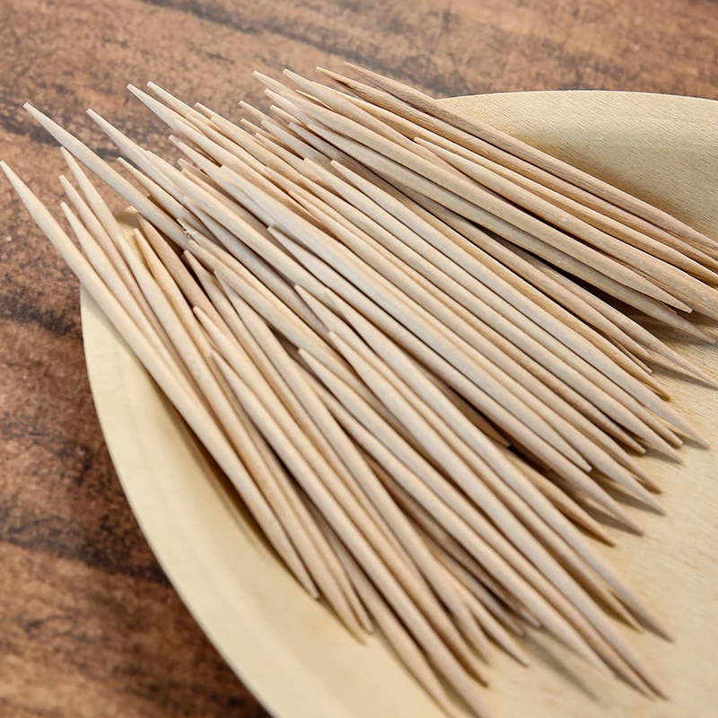 Wholesale custom wooden toothpick bulk disposable toothpick for restaurant