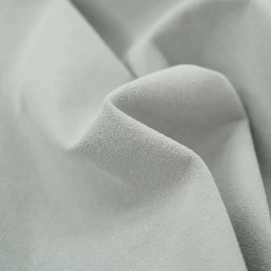 2024 Super Quality Genuine suede fabric faux leather flocking fabric for boot and shoes with 100%