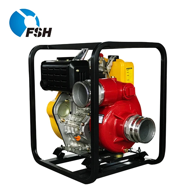 Чугунный водяной насос высокого давления 2 дюйма/3 дюйма с дизельным двигателем