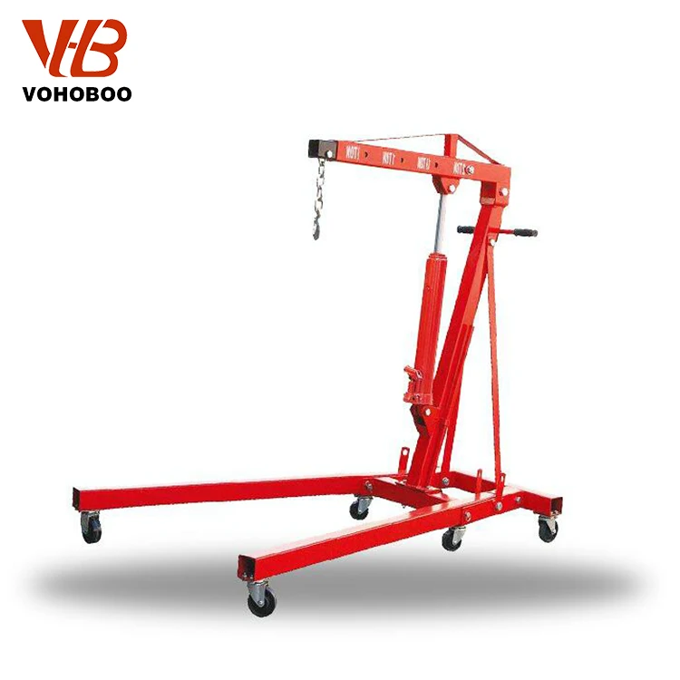 Easy Operation 2 Ton Foldable Hydraulic Jack Engine Crane Lifting Manual Shop Crane
