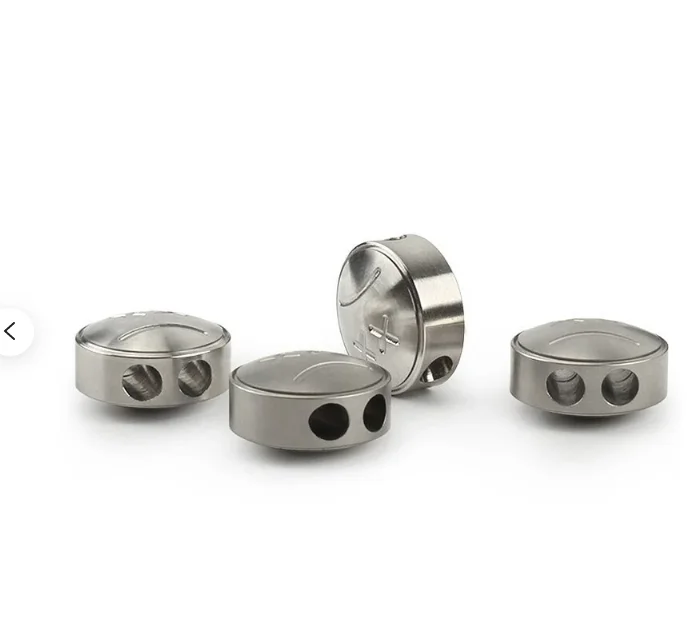 Double Face Paracord Beads Titanium steel Titanium Knife Beads lanyard 316 stainless steel Beads