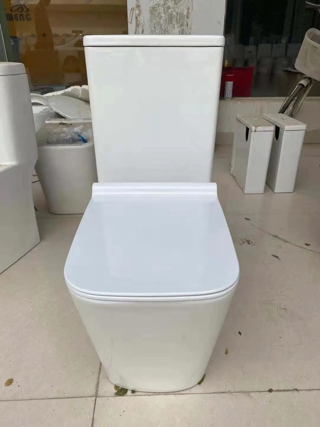 Two Piece Water Closet TOILET FLORENCE CLOSE COUPLED Toilet Bowl Ceramic WC