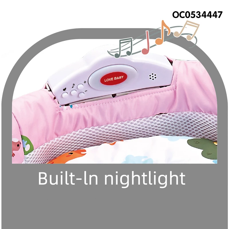 Musical toys keyboard new born portable baby bed with mosquito net