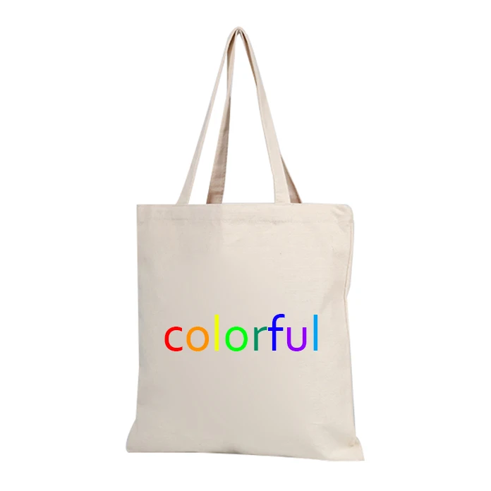 Wholesale Cheap Custom Logo Large Plain Thick Lined Cosmetic Make Up Shopping Cotton Cloth Fabric Black Canvas Tote Bag