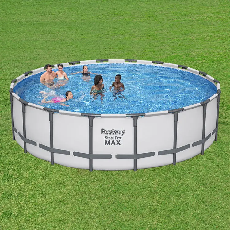 Bestway 561FJ 5.49m X 1.32m Steel Pro MAX Round Foldable Piscina Outdoor Structural Family Metal Frame Swimming Pool