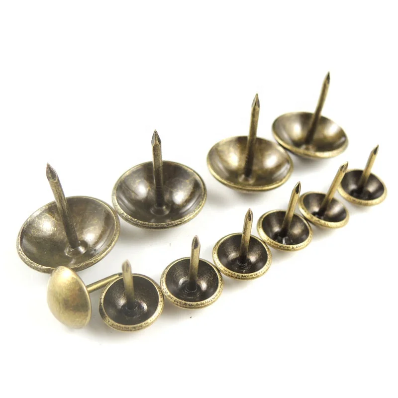 Пуговицы для дивана железные Пузырьковые гвозди с круглой головкой стула декоративные материалы
