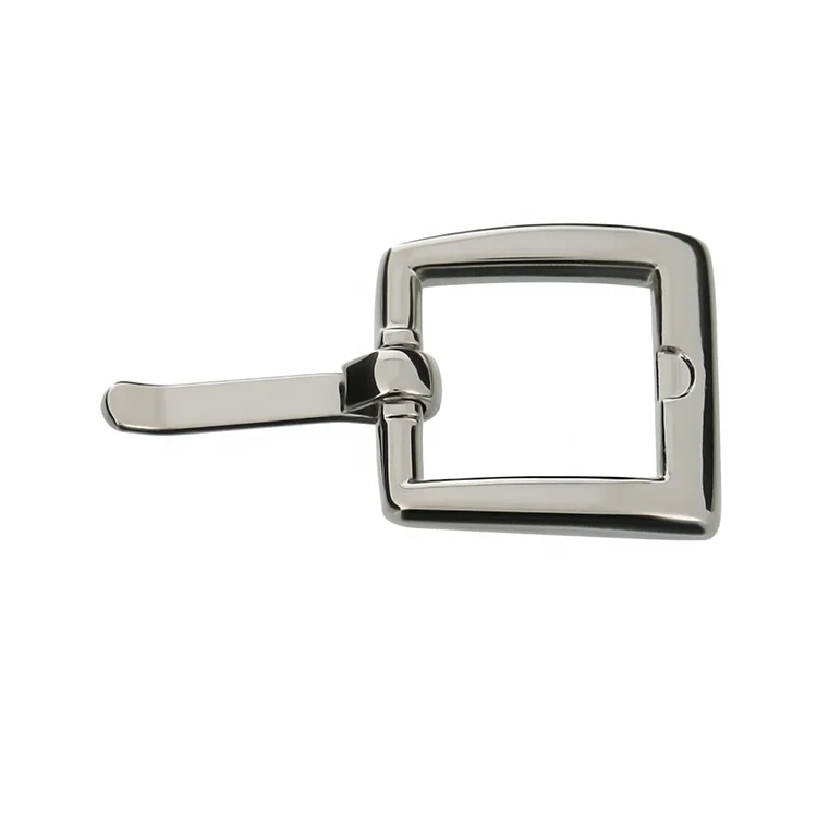 Shiwang Wholesale Square 12.6mm Classic Bright Silver Color Pin Buckle For Watch Belt