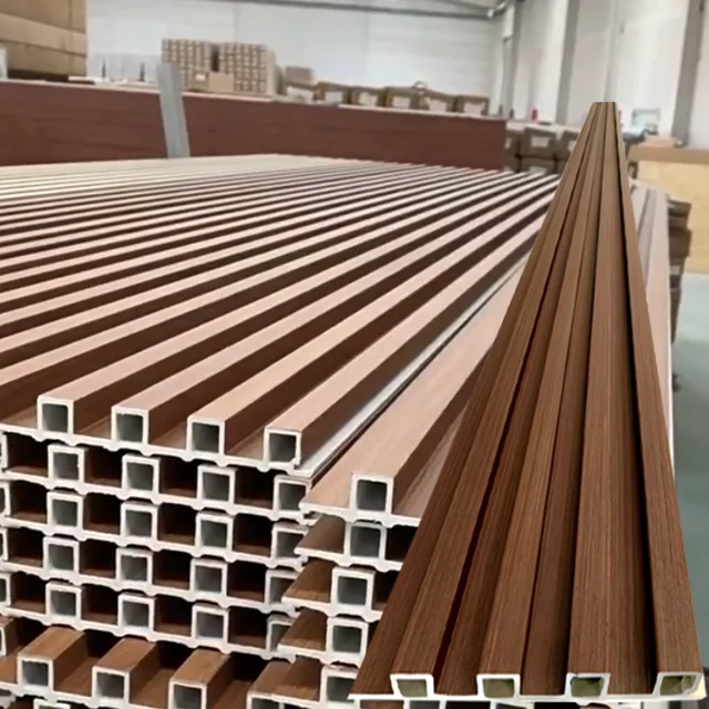 Popular Design WPC Wall Panel Interior PVC Marble Sheet slat Wall Clading WPC Wall Wallpaper Panels Fluted