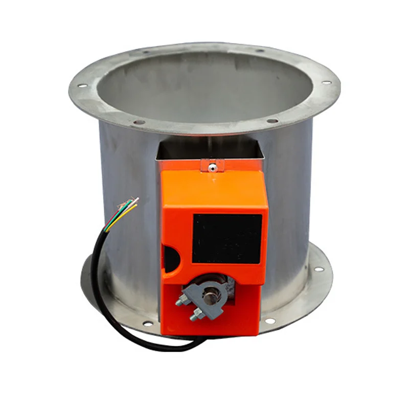 Galvanized & Stainless Steel Motorized Air Duct Volume Control for DC & AC 0-10V Motorized Air Damper