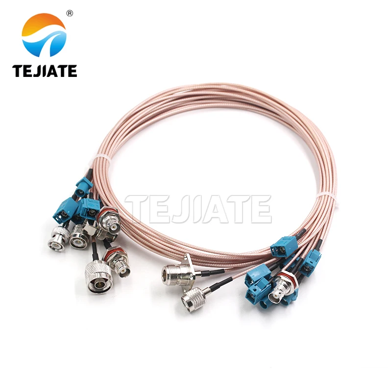 RF Universal Fakra-Z male to BNC elbow male Length can be customized Connector can be customized