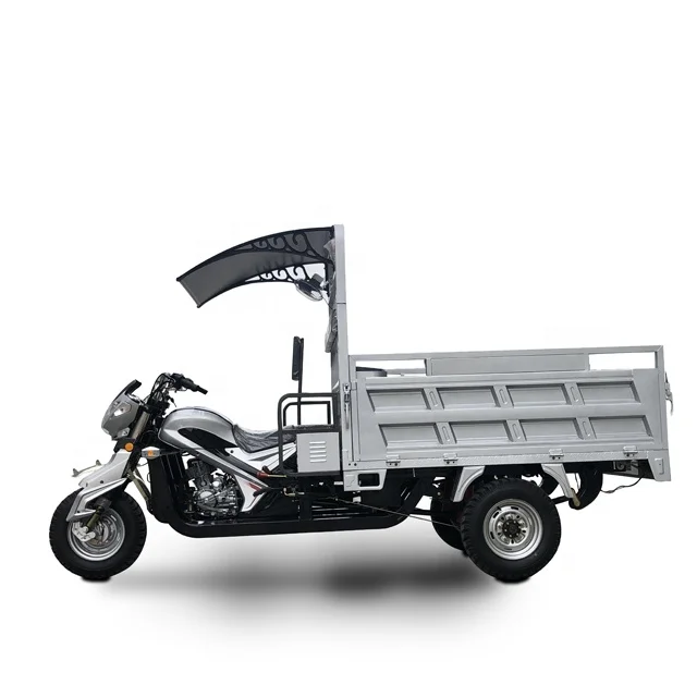 2 Tons Loading Capacity Dump Truck with BOOSTER Three Wheel Motorcycle Motorized Tricycles