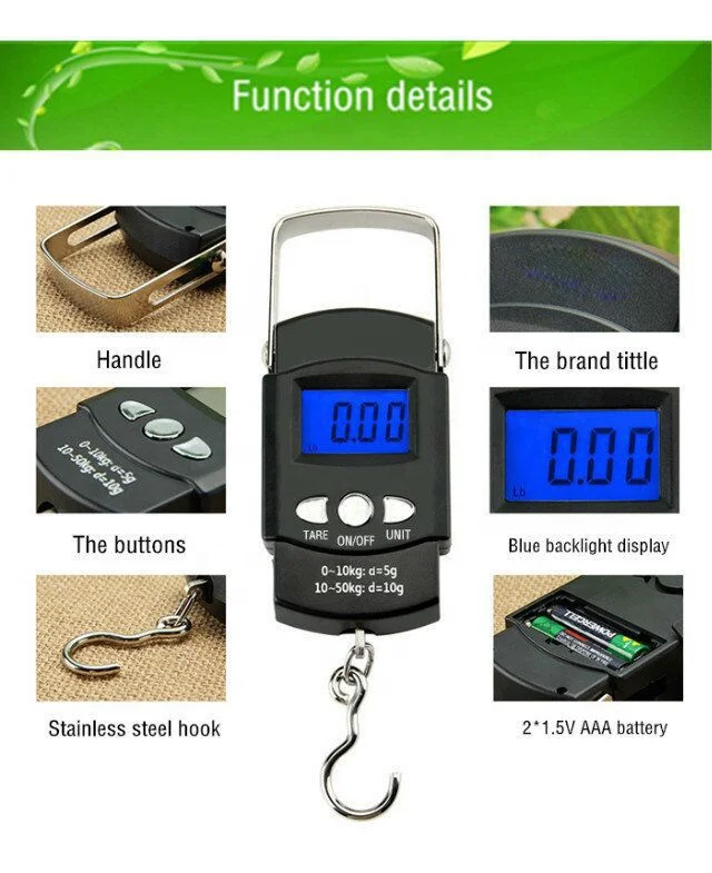 High Precision Fishing Tool Portable Scale With Tape Measure Electronic Scale