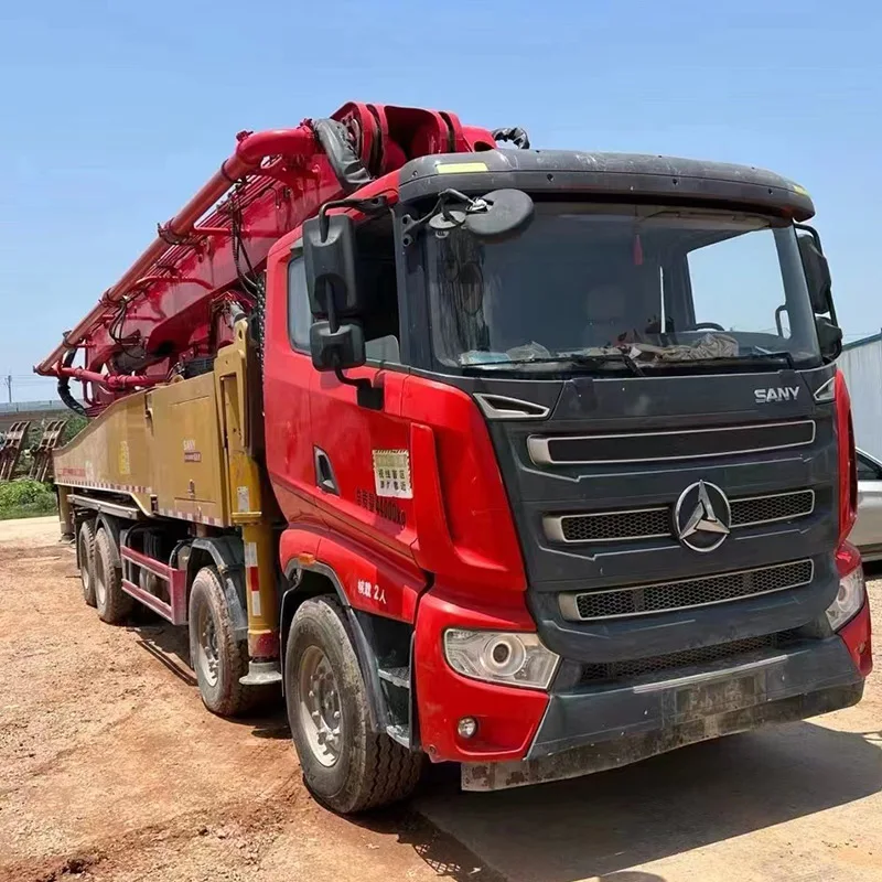 Second hand Concrete Placing Boom Beton Pumper Machine Used Truck Mounted Concrete Pump for Isuzu