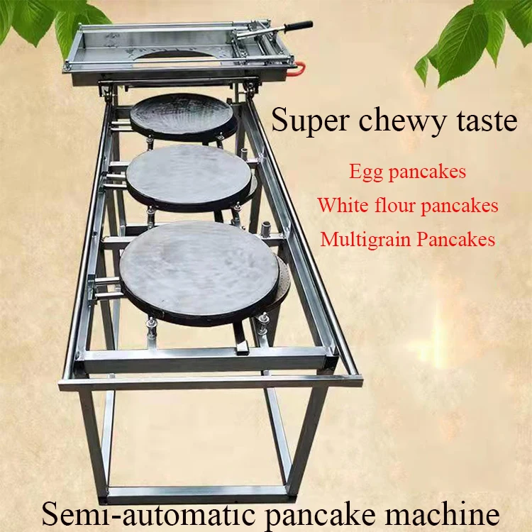Stainless Steel Fluffy Pancakes Machine School Use Maker Pancake Gas Baking Equipment Pancake Machine