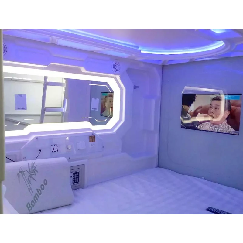 Vavuum forming Pod hotel Smart Furniture Double Bunk Capsulel Beds