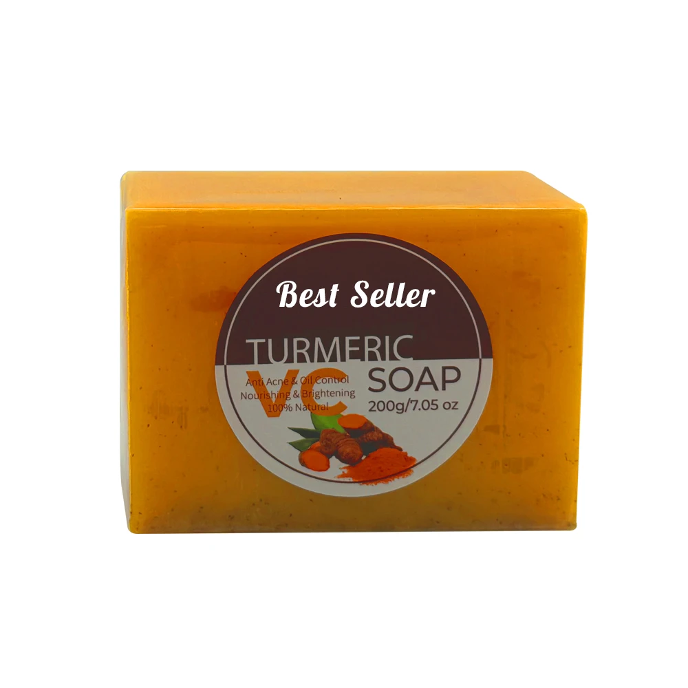 Best pure organic turmeric handmade bar soap brightening cleansing soap beauty soap for glowing skin