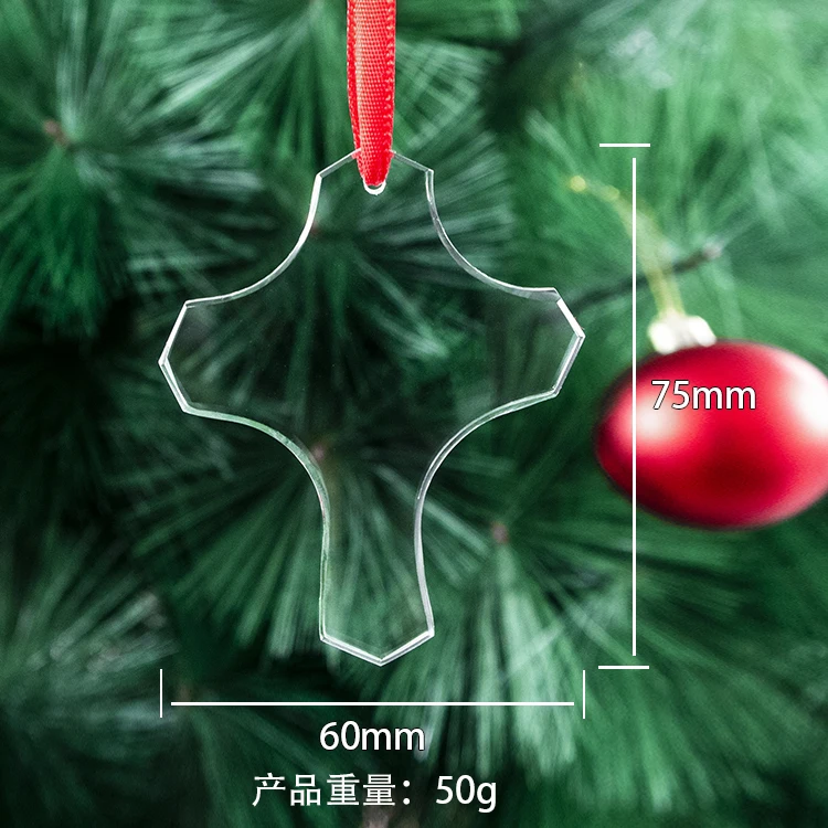 WZ Cheap wholesale crystal christmas ornaments decoration Personalized blank crysta pendant for Christmas