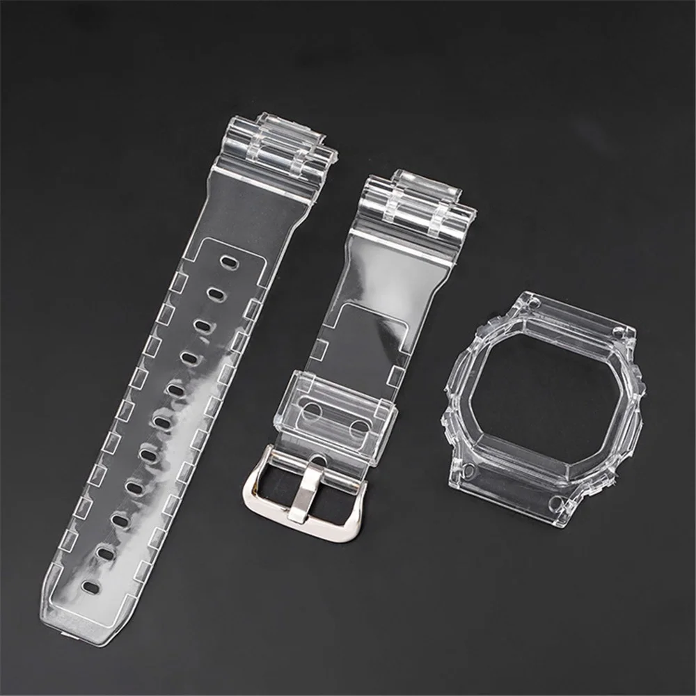 Resin Replacement Watch Strap+Case for Casio  DW-5600/5000 GW-M5610 G-5600 GLX-5600 Refit Wrist Band Bracelet Accessories