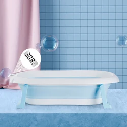 Portable Collapsible Plastic Bathtub Set Basin Portable Folding Baby Bath Tub