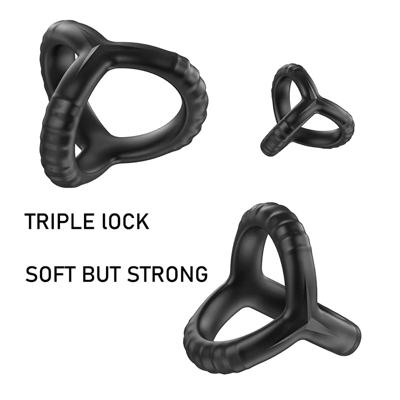 Newest Penis Ring Reusable Silicone Semen Cock Ring Penis Enlargement Delayed Ejaculation Sex Toys For Men Dick Enlarger Rings