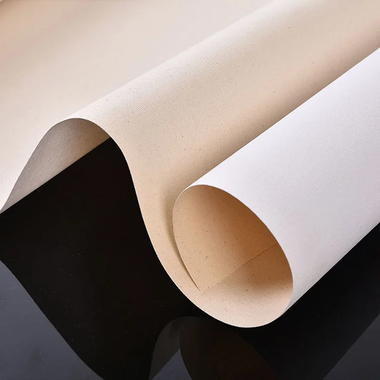 China art canvas semi glossy yellow base eco solvent poly cotton canvas roll