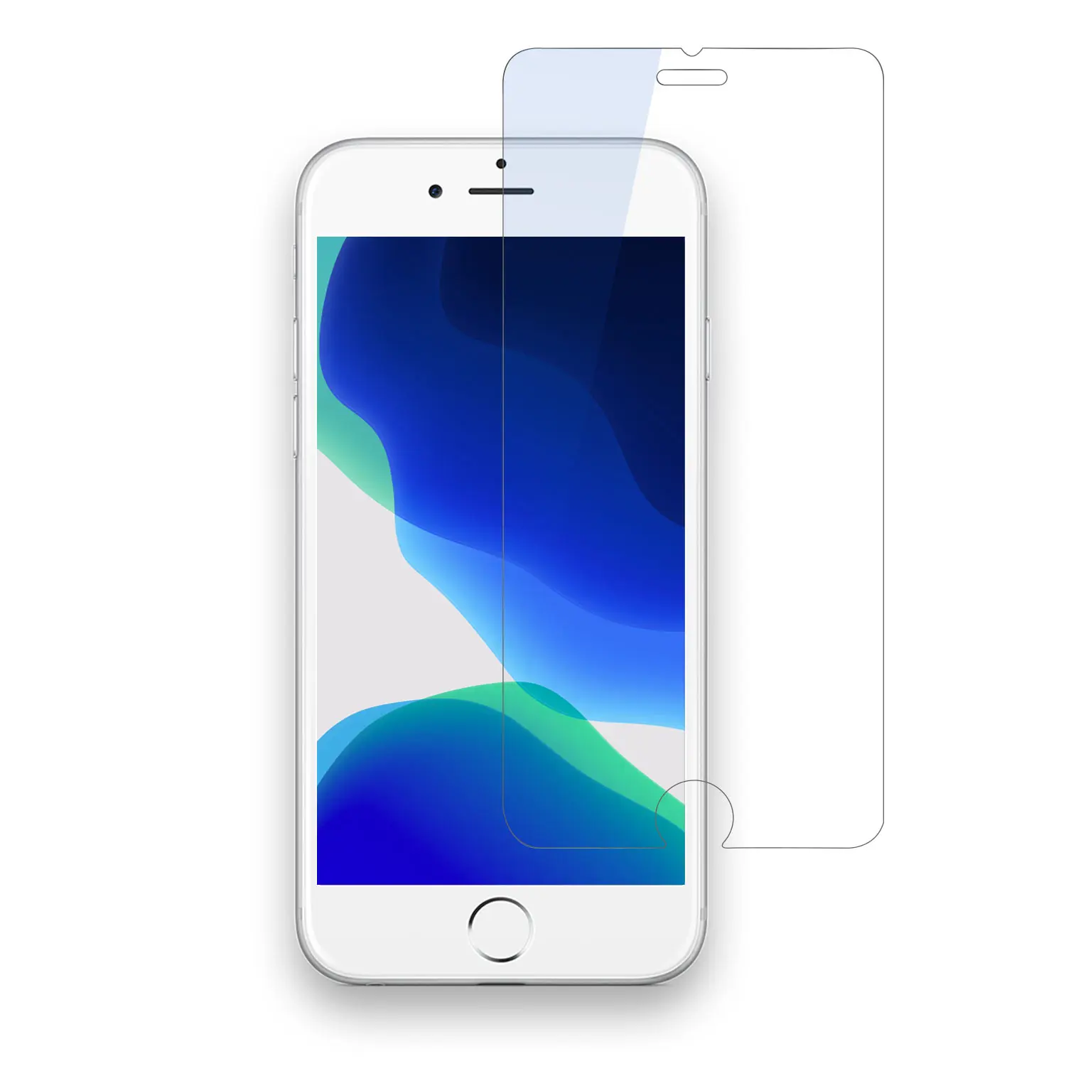 Защита экрана для iphone 8 7 японская пленка из закаленного стекла очков японское стекло Asahi с защитой от синего