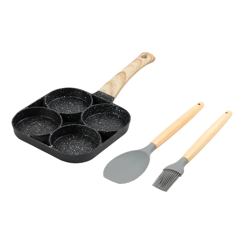 Great quality Aluminum 4 Hole Egg Frying Pan Pancake With Temperature Sensing Function