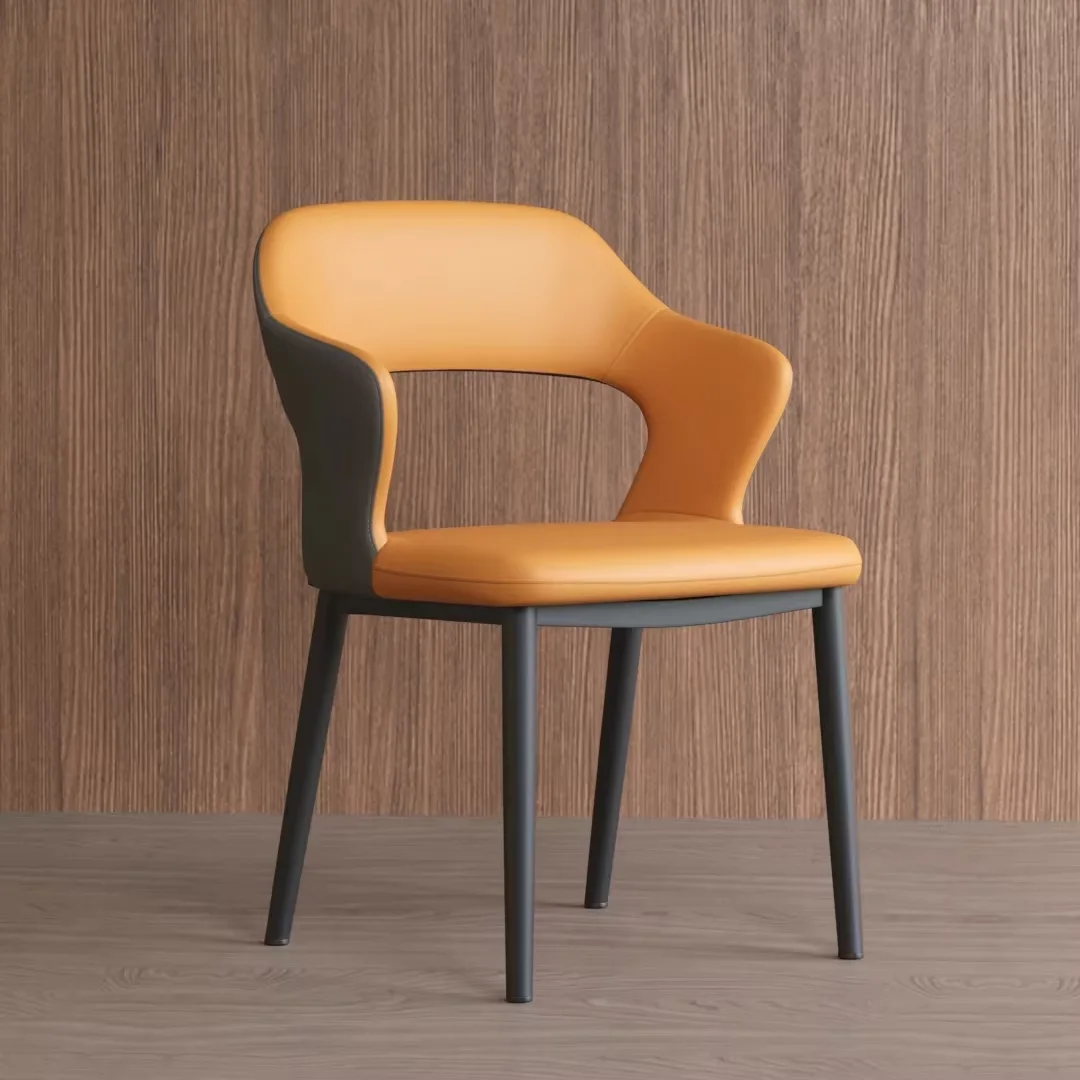 Newest Modern Luxury Style Home Furniture Dining Room Chairs Leather Upholstered Dining Chair Chairs for Kitchen PU Leather