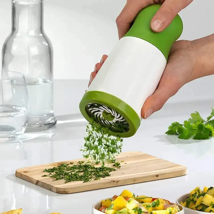 Kitchen Stainless Steel Hand Roller Herb Spice Grinder Vegetable Dry Coriander Chopper Cutter Tools Peeler Kitchen Accessories