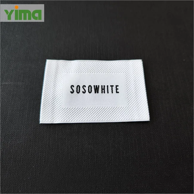New craft flame retardant woven labels for custom logo private label womens sportswear clothing
