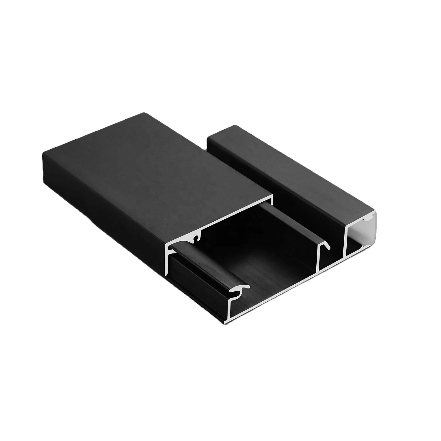 Customized New LED Aluminum Baseboard With Black Upward Illumination For Corridor Indoor