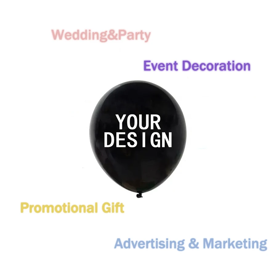 Cheap Promotional Personalized printing balloons custom logo 10 12 inch ballon with logo