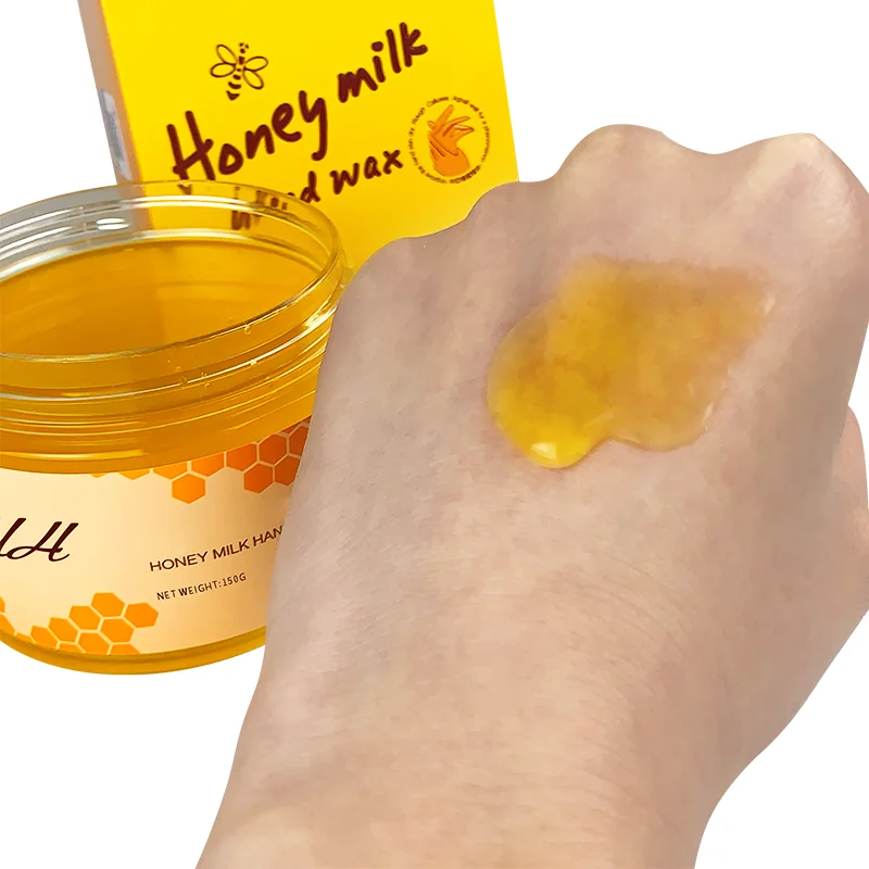 Milk Honey Peel Off Hand Wax Moisturizing Hydrating Nourishing Exfoliating Dry Cracked Wrinkle Hand Film Hands Care