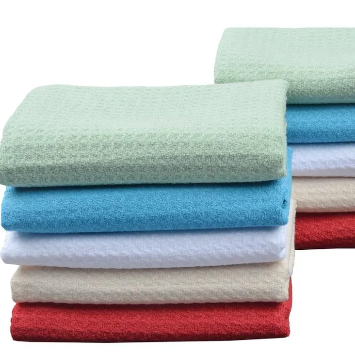 Microfiber Waffle Cleaning Solid Color Kitchen Tea Dish Towel