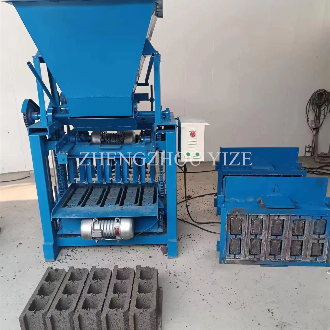 YZ4-35 Automatic Brick And Block Making Machine Production Line  Sale In Zimbabwe Interlockimg Brick Making Machinery Full Set