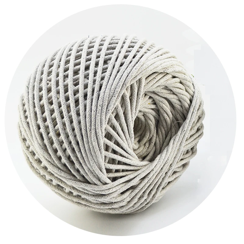 Hot Selling High Quality Brand New Original PLC Inverter Braided Rope Twisted String Macrame Yarn 4mm Wax Cotton Cord
