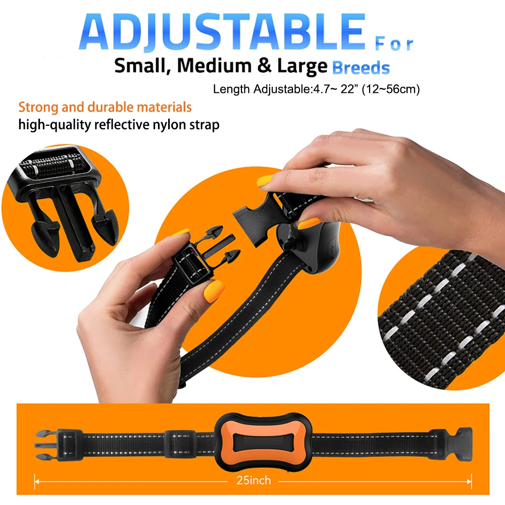 Amazon New Automatic Adjustable Vibration Beep Dog Bark Collar Waterproof Rechargeable Anti Barking Collar Dog Training Collar,