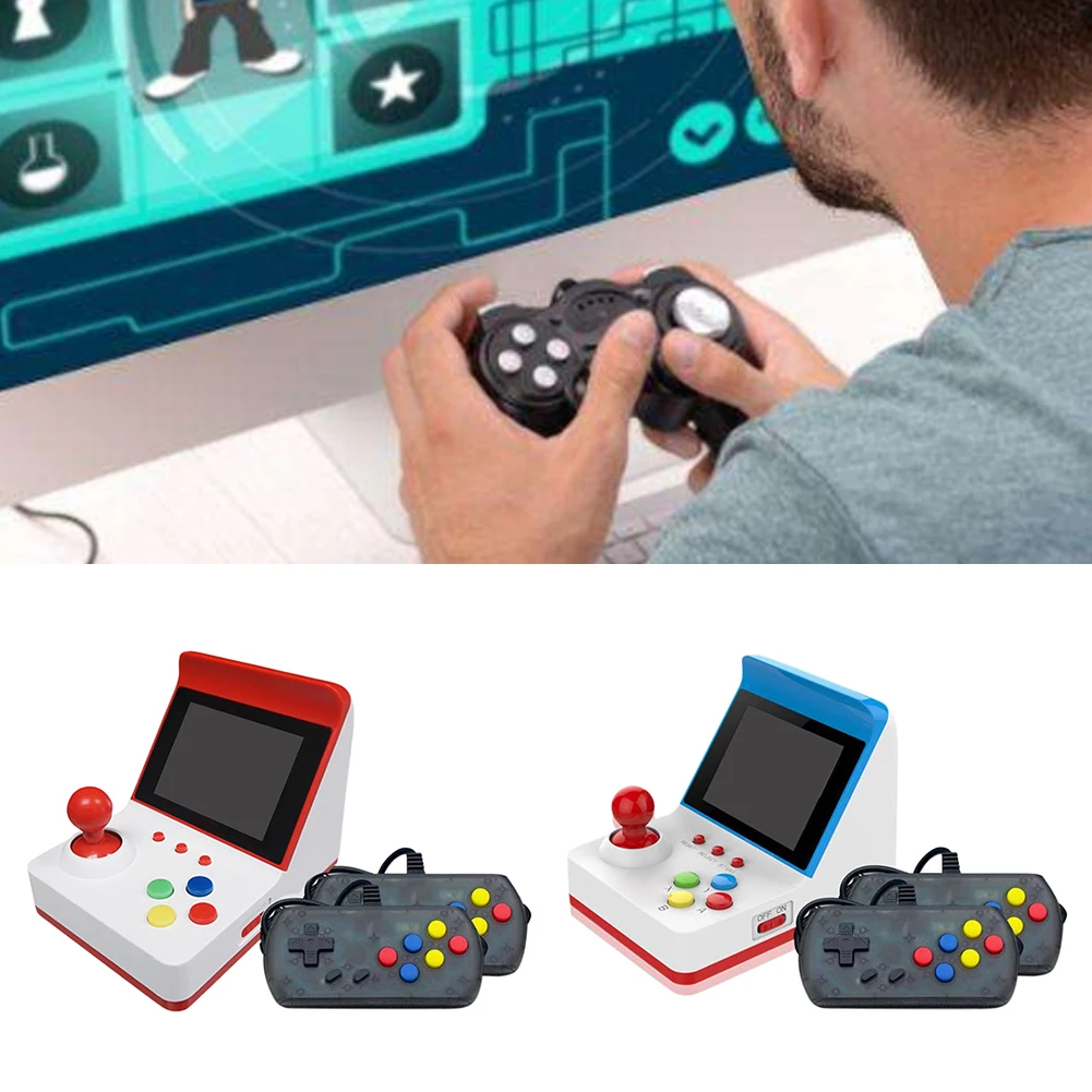 Игровая мини-консоль A6 в ретро стиле красно-белая аркадная игра F C портативная игровая