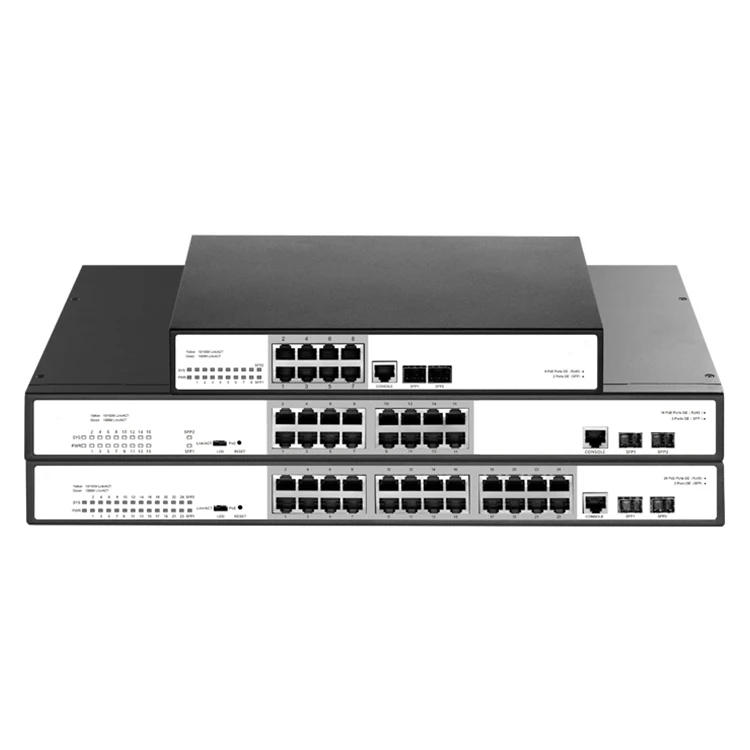 P3000M Series Full Gigabit Managed Poe Switches With 2 * 1000 Base-X Sfp Ports