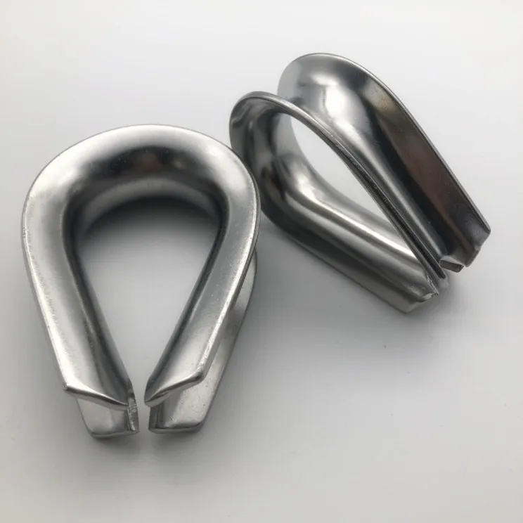 Factory Price G411 Thimble Stainless Steel Wire Rope Thimble Marine Boat Wire Rope Accessories