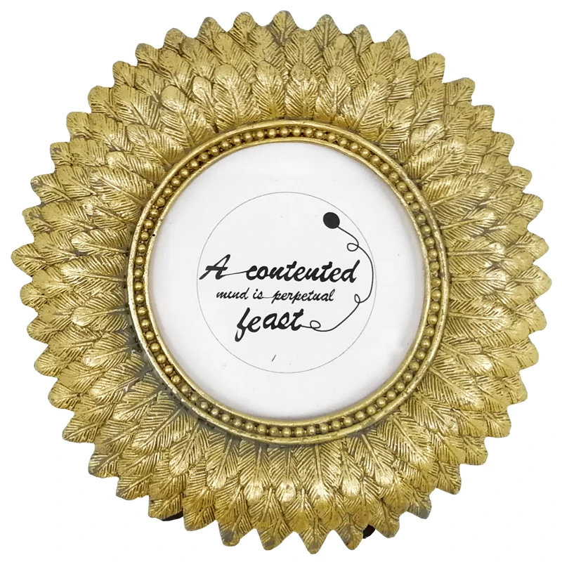 Заводская цена, Солнцезащитная настольная Золотая фоторамка из смолы для декора