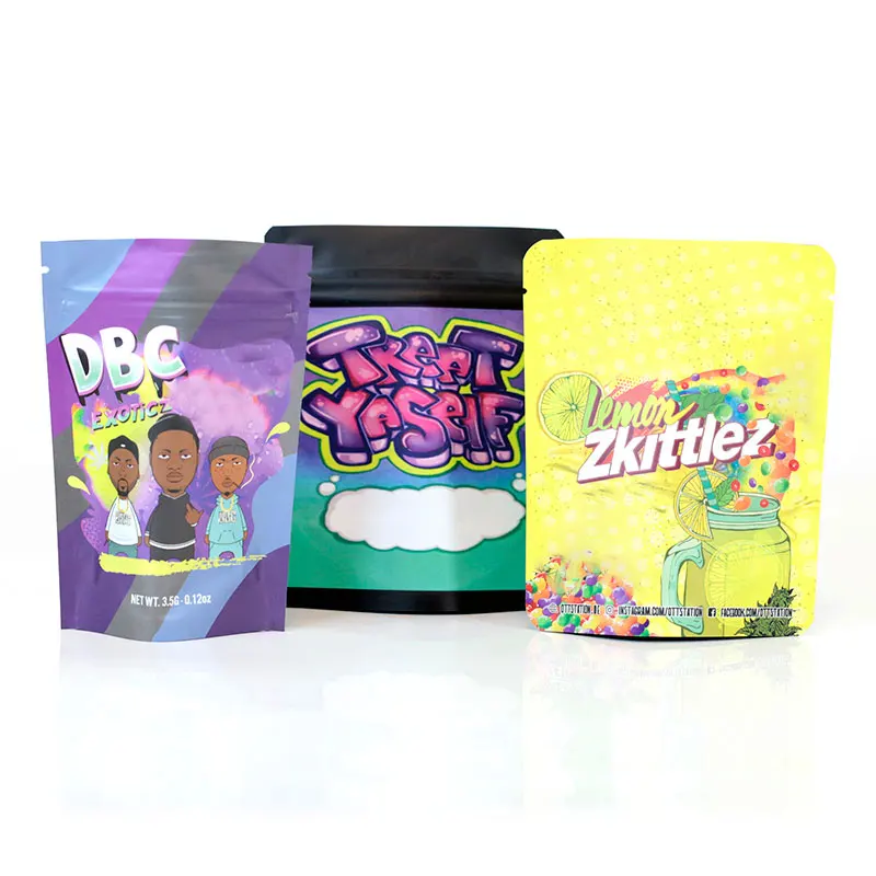 Reclosable Food Grade Safe Plastic Locking Bag with Tear Notches Pouch Customised Self Sealing Aluminum Foil Snack Package Bags