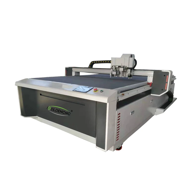 KT панель резки cnc машина 1325 Осциллирующий нож маршрутизатор с CCD камерой