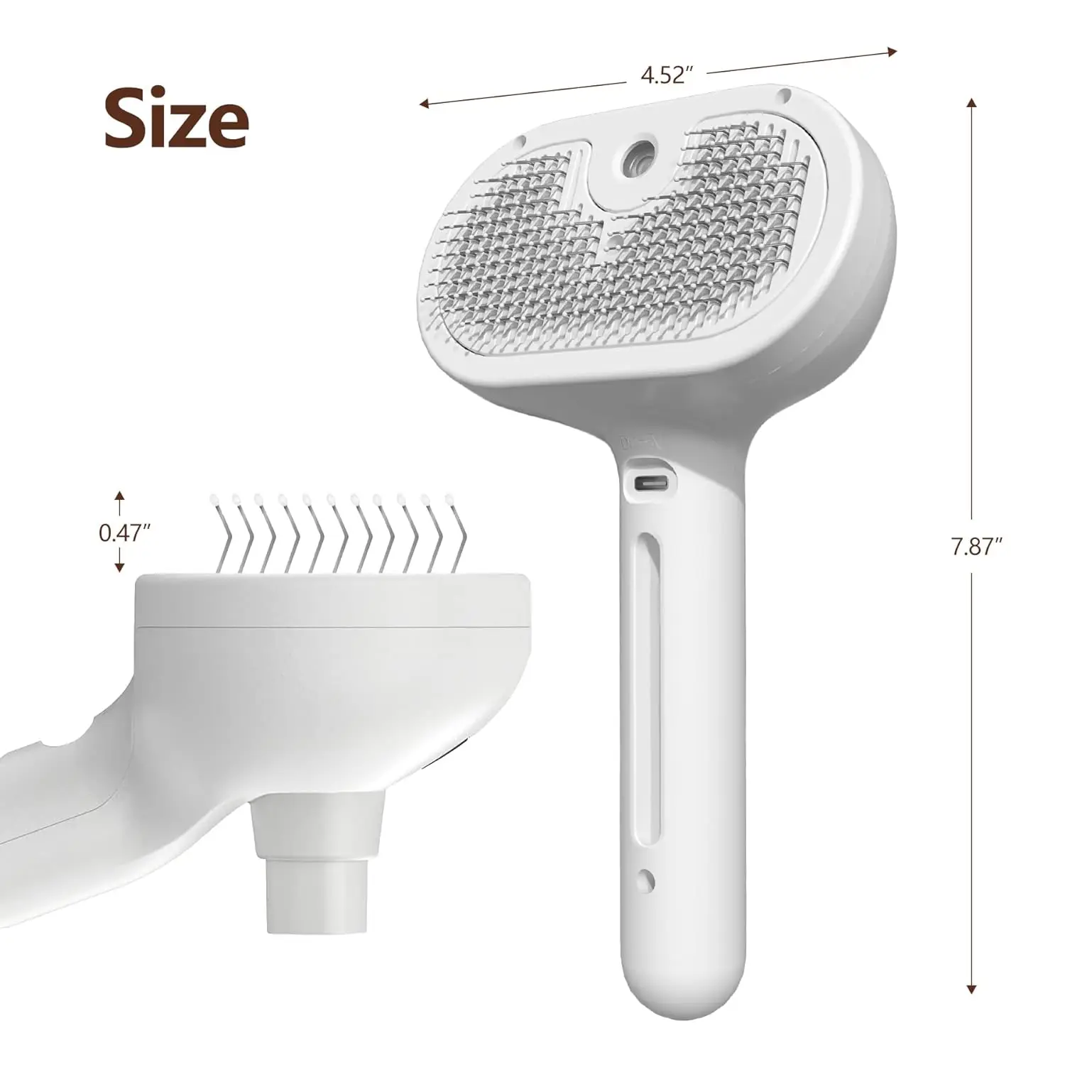 Wet Steamy Cat Brush Dog Pet Hair Remover Comb Brush with Water Tank Cat Cleaner Brush for Shedding Pet Grooming Product